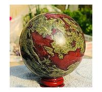 FACSER Pierre brute en cristal naturel artisanat naturel le sang du dragon pierre de cristal de quartz boule de sphère (taille : 38-40 mm)