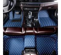 FACSER Tapis Voiture Tapis Sol Voiture Cuir sur Mesure Accessoires pour A5 Sportback 2010-2016 Tapis Sol Antidérapant(Bleu)