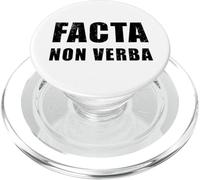 Facta Non Verba - Les Actions parlent Plus Fort Que Les Mots PopSockets PopGrip pour MagSafe
