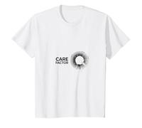Facteur d'entretien : Graphique Circulaire Minimaliste Moderne T-Shirt, Enfant, Blanc, 10 Ans