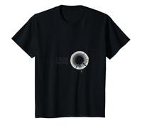 Facteur d'entretien : Graphique Circulaire Minimaliste Moderne T-Shirt, Enfant, Noir, 10 Ans