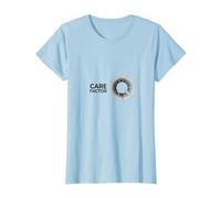 Facteur d'entretien : Graphique Circulaire Minimaliste Moderne T-Shirt, Femme, Bleu Céleste, XS