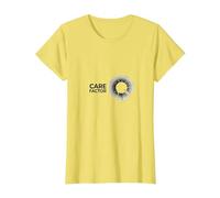 Facteur d'entretien : Graphique Circulaire Minimaliste Moderne T-Shirt, Femme, Citron, M