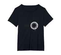 Facteur d'entretien : Graphique Circulaire Minimaliste Moderne T-Shirt, Femme Grandes Tailles, Noir, 6X