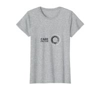 Facteur d'entretien : Graphique Circulaire Minimaliste Moderne T-Shirt, Femme, Gris Chiné, XL