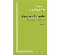 Facteur humain - Thierry Janssen - Lansman Eds - broché - Théâtre
