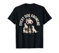 Facteur Quartier Tournee Postier Chien sur La T-Shirt