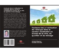 Facteurs Liés À L'utilisation De L'énergie Dans Le Secteur Résidentiel Au Niveau De La Ville, Du Quartier Et Du Ménage