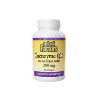 Facteurs naturels Coenzyme Q10 100 % naturel (60 capsules molles)