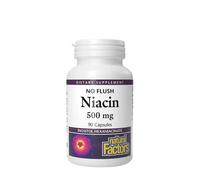 Facteurs naturels Niacine 500 mg (90 capsules)