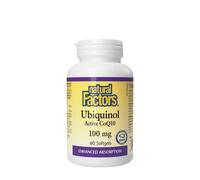 Facteurs naturels Ubiquinol CoQ10 actif 100 mg (60 capsules molles)