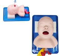 Factice d'intubation pédiatrique, entraîneurs d'intubation des voies respiratoires for enfants et bébés, modèle d'intubation trachéale avancé en PVC, entraîneur de gestion des voies respiratoires avec