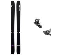 Faction - Fixations de Ski de randonnée - Pack La Machine 4 2025 en Aluminium - Noir Noir 171 cm
