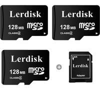 Factory 128MB Micro SD Card, 3 Inch Package, Small Capacity for Small Files, Not for Camera, Phone (Not GB, 1024MB=1GB)