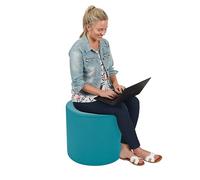 Factory Direct Partners FDP Pro Series Pouf rond d'appoint de 45,7 cm (45,7 cm de hauteur) ; meubles commerciaux rembourrés à la main pour le hall d'hôtel, le bureau, le restaurant et plus encore