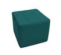 Factory Direct Partners Pouf carré touffeté ; meubles rembourrés à la main de qualité commerciale pour hall, bureau, bibliothèque, salle de classe ou maison ; sièges, repose-pieds, table d'appoint