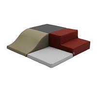 Factory Direct Partners SoftScape 13232-134 Grimpeur d'angle carré pour tout-petits, jeu actif en intérieur pour tout-petits et enfants, mousse souple sûre pour ramper et glisser (4