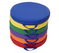 Factory Direct Partners SoftScape Lot de 6 Coussins de Sol Ronds de 38,1 cm avec poignées pour sièges Flexibles, salles de Classe, Mousse de Luxe de 5,1 cm d'épaisseur (6 pièces)