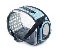 Factory Outlet Pet Bag Outgoing Carry Bag Sac Transparent Cage Chien Respirant Chat Sac à dos Fournitures pour Chat Petit Bleu