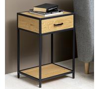 Factory table de chevet style industriel