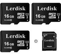Factory Wholesale 3 Pack Micro SD Card 16GB U1 C10 MicroSDHC UHS-I Produced by Group Licensee 3C (16GB)