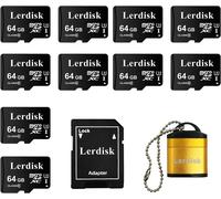 Factory Wholesale Micro SD Cards Produced by Authorized Group 3C Licensee (64GB U3) - Pack of 10