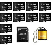 Factory Wholesale Micro SD Cards Produced by Authorized Group 3C Licensee (8GB U1) - Pack of 10