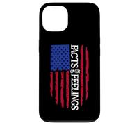 Facts Over Feelings Flag Sign USA American Flag Freedom US Coque pour iPhone 13