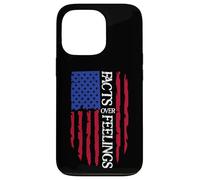 Facts Over Feelings Flag Sign USA American Flag Freedom US Coque pour iPhone 13 Pro