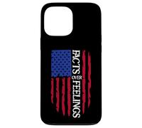 Facts Over Feelings Flag Sign USA American Flag Freedom US Coque pour iPhone 13 Pro Max