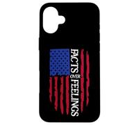 Facts Over Feelings Flag Sign USA American Flag Freedom US Coque pour iPhone 16 Plus