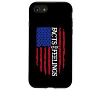 Facts Over Feelings Flag Sign USA American Flag Freedom US Coque pour iPhone SE (2020) / 7/8