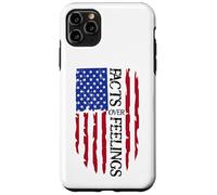 Facts Over Feelings Flag Sign USA God Family Country Freedom Coque pour iPhone 11 Pro Max