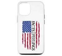 Facts Over Feelings Flag Sign USA God Family Country Freedom Coque pour iPhone 12/12 Pro