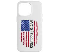 Facts Over Feelings Flag Sign USA God Family Country Freedom Coque pour iPhone 14 Pro Max