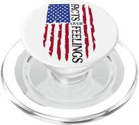 Facts Over Feelings Flag Sign USA God Family Country Freedom PopSockets PopGrip pour MagSafe