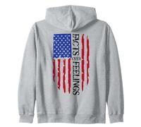 Facts Over Feelings Flag Sign USA God Family Country Freedom Sweat à Capuche