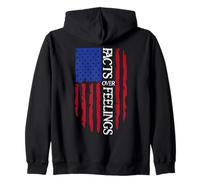 Facts Over Feelings Sign USA Flag God Family Country Freedom Sweat à Capuche