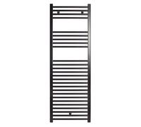 Fácula - Radiateur Porte-serviettes à Eau Ocean Noir 1420x500mm | 3 supports+purgeur | Connexions 3x1/2"