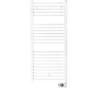 facula - Radiateur Serviette Électrique Fluide Blanc Programmable 700w | Boost 2h | Fenêtres Ouvertes