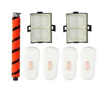 FACULX 125CU2002 Kit de filtre rouleau brosse pour aspirateur filaire Shark HZ500 HZ500UK HZ500UKT, 1 rouleau de brosse souple, 4 filtres en mousse, 4 filtres en feutre, 2 filtres post-moteur