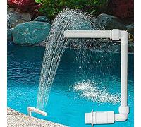 FACULX Accessoires de pulvérisation d'eau pour piscine - Cascade au-dessus de piscine creusée, spray de refroidissement pour circulation de l'aérateur de bassin de jardin, pompe à jet haute pression