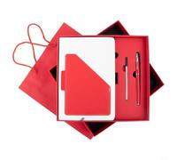 FACULX Agenda Véritable pour a5 Design Élégant pour professionnel Agenda | Proverbes chinois uniques, synthétique pour durable, métal inclus, format pour a5 pratique(Red)