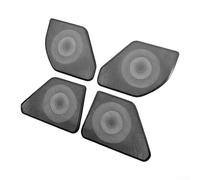 FACULX Audio Acier Inoxydable 4 pour RAV4 2026 Audio Acier Inoxydable | Décoration intérieure auto, compatible pour rav4 2026, améliore l'esthétique, matériau pour durable, kit complet(Black)