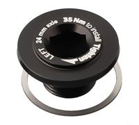 FACULX Boulon de bras de manivelle auto-extractible pour Rotor Aldhu, alliage d'aluminium compatible avec essieu de 24/30 mm, kit de vis de pédalier de vélo de route (boulon noir gauche)