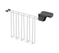 FACULX Cage à sandwich en acier inoxydable, support pour sandwich, grille-pain, grille à pizza, accessoires de cuisine pour petit-déjeuner pour bagels et thé (noir)