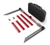 FACULX Gabarit de mesure réglable en alliage d'aluminium pour installation d'escalier pour l'ingénierie de précision 45 à 150 cm