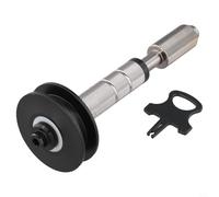 FACULX Garde-chaîne de vélo, protection de dérailleur arrière de 12 mm pour le nettoyage et la lubrification de la chaîne, outil de roue libre en alliage d'aluminium avec double roulement pour