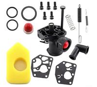 FACULX Kit carburateur pour tondeuse à gazon 497619 499809 498809 498809A 494406 avec filtre à air 698369 Ressort régulateur 691859 Pièces de rechange