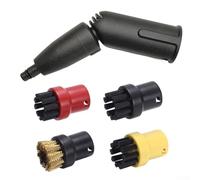 FACULX Kit de brosse turbo à vapeur 2.863-159.0 avec buse et chiffons pour nettoyeur vapeur série SC pour un nettoyage sans effort des fentes des coins et des bords (B)